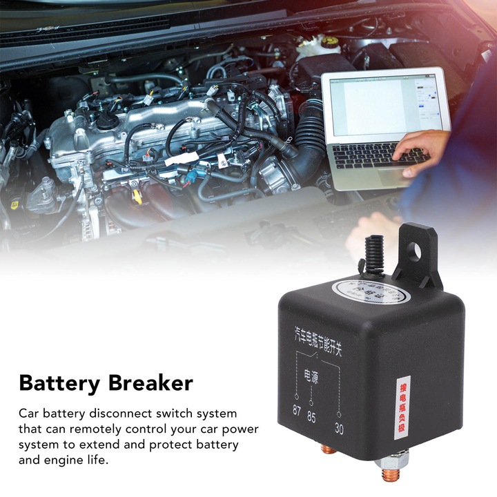 WYŁĄCZNIK AKUMULATORA SAMOCHODOWEGO Z PILOT