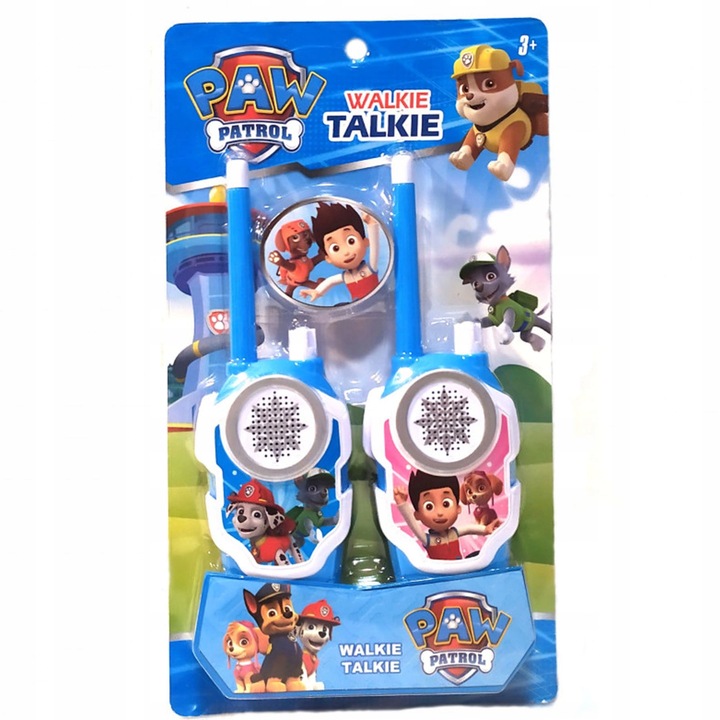 PSI PATROL ZESTAW DO ZABAWY ZEGAREK Z PROJEKTOREM SKYE + 2x WALKIE TALKIE