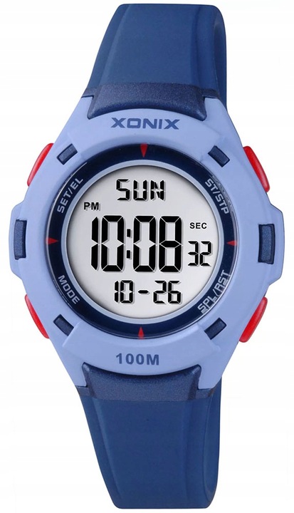 Zegarek Dla Dzieci XONIX Mały Cyfrowy Czytelny Wodoszczelny Wielofunkcyjny