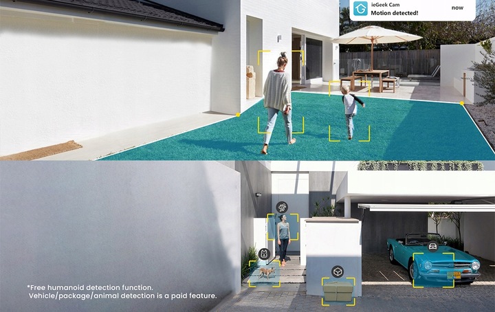 Kamera Solarna Zewnętrzna Obrotowa IP WiFi UHD 5MPx 1944P 4x Zoom 32GB