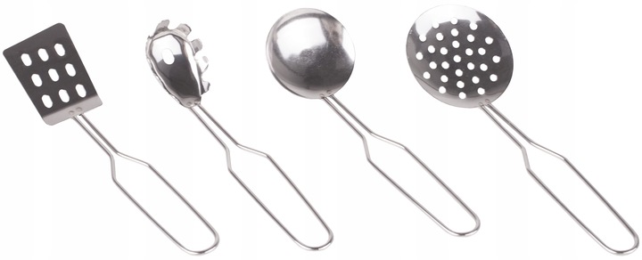 ZESTAW KUCHENNY KUCHARKI DO GOTOWANIA METALOWE GARNKI FARTUSZEK DLA DZIECI