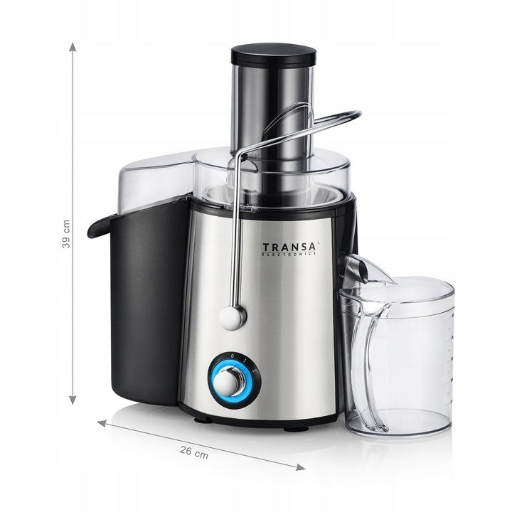 SOKOWIRÓWKA WYSOKOOBROTOWA do owoców i warzyw FreshJuice TRANSA 1400W