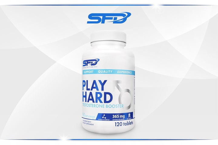 SFD PLAY HARD BOOSTER TESTOSTERONU 120TAB LIBIDO ENERGIA TESTOSTERON