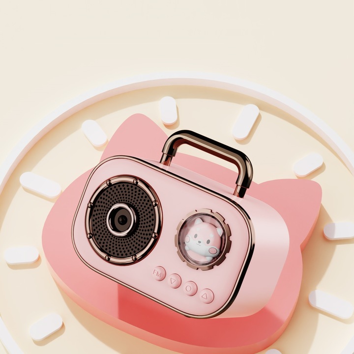 Bezprzewodowy Zestaw do Karaoke dla Dzieci Głośnik Bluetooth + 2 Mikrofony