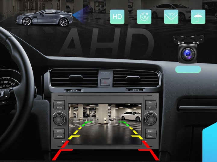 RADIO SAMOCHODOWE do FORD KUGA S-MAX C-MAX CARPLAY 4GB RDS GPS WIFI ANDROID