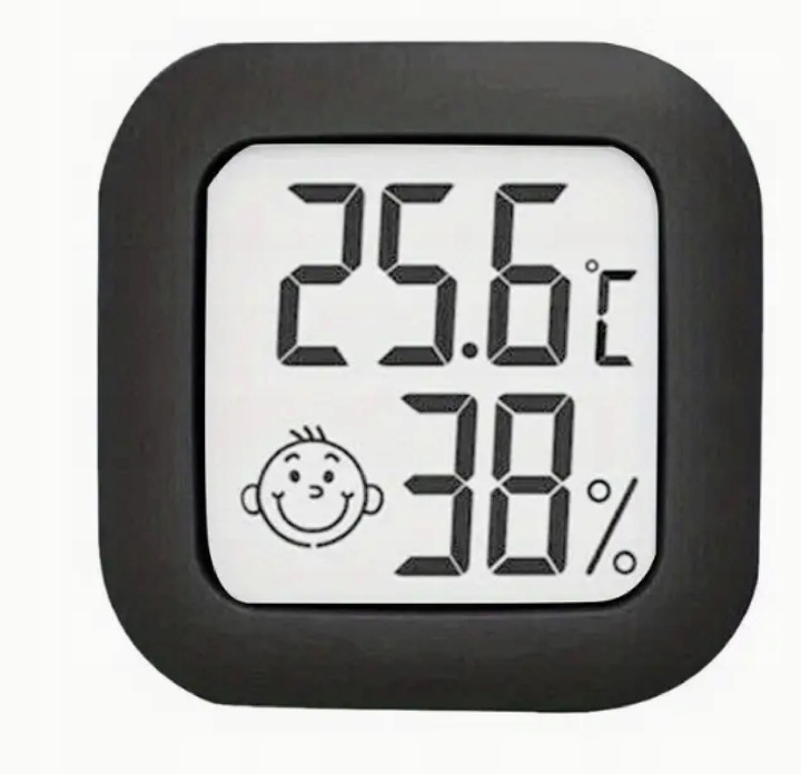 Termometr LGJ GROUP TERMOMETR HIGROMETR czarny