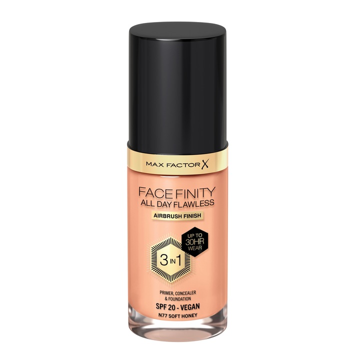 MAX FACTOR PODKŁAD FACEFINITY 3W1 77 SOFT HONEY