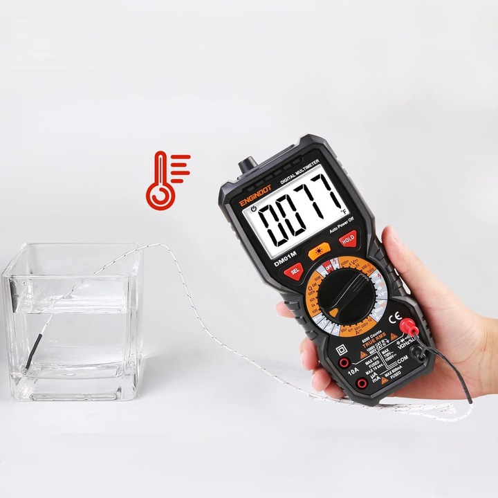 Multimetr Miernik Cyfrowy Prądu Engindot DM01M NCV LCD