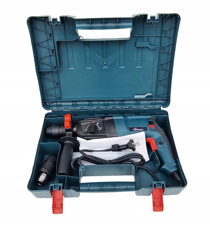 MŁOTOWIERTARKA MŁOT UDAROWY WIERTARKA SDS+ MOCNA 3050W WALIZKA DUŻY ZESTAW