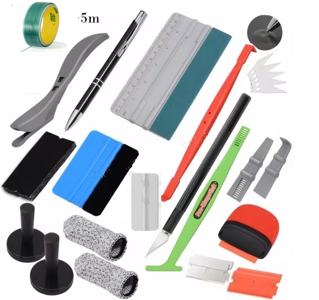 ZESTAW RAKLA NÓŻ ŻYŁKA SKROBAK MAGNES WRAPSTICK DO APLIKACJI FOLII