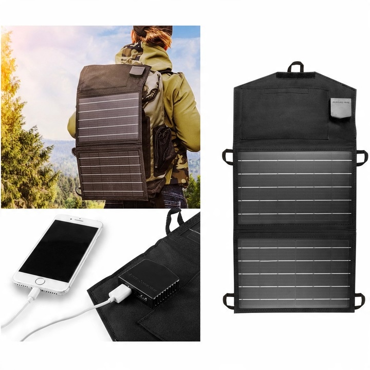 Ładowarka solarna, panel słoneczny 15W USB