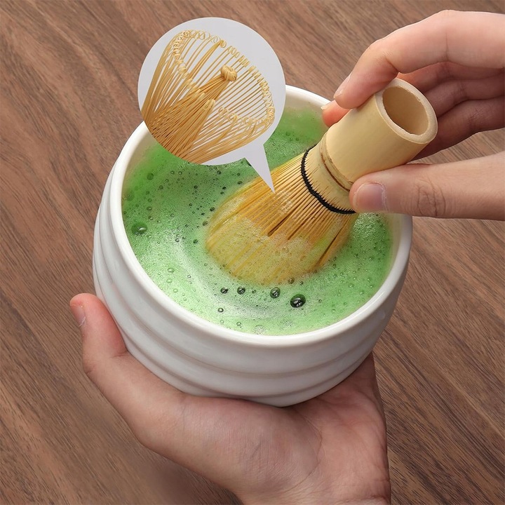ZESTAW DO HERBATY MATCHA, ZESTAW MIOTEŁ MATCHA, Z TRZEPACZKĄ DO MATCHY 5W1