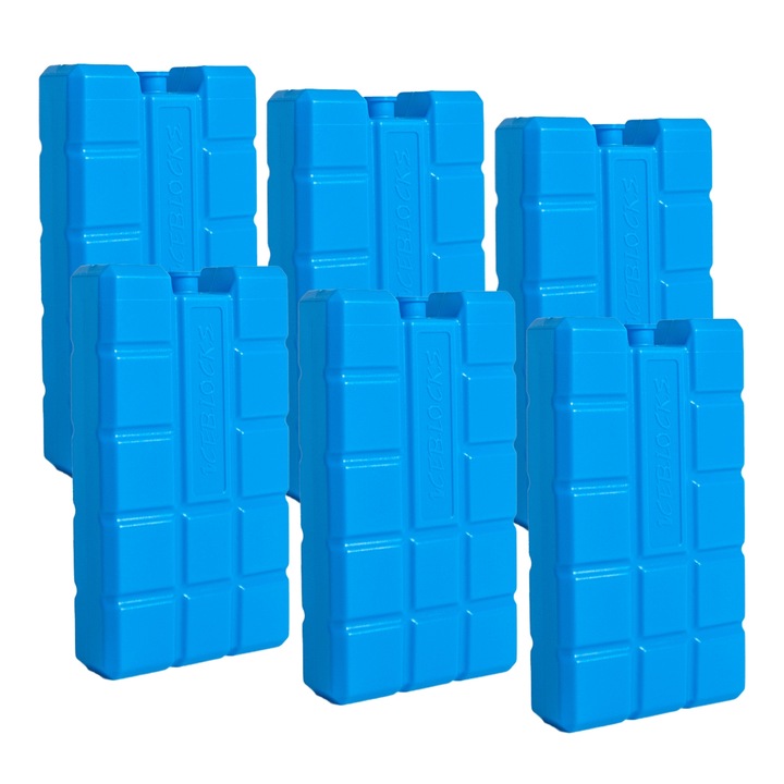 ZESTAW 6 WKŁADÓW 400 ML, 6 x WKŁAD CHŁODZĄCY, DO LODÓWKI TURYSTYCZNEJ