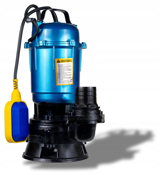 POMPA DO WODY BRUDNEJ Z ROZDRABNIACZEM DO SZAMBA CZYSTEJ PŁYWAK + 4 ZŁĄCZA