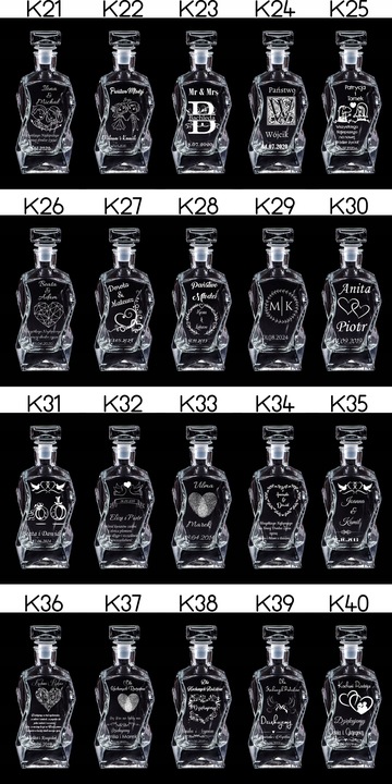 SKRZYNKA KARAFKA SZKLANKI DO WHISKY Z GRAWEREM URODZINY WIECZÓR KAWALERSKI