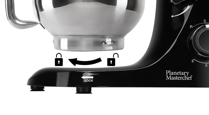 ROBOT KUCHENNY PLANETARNY MIKSER Z MISĄ 6,2L Eldom WRK2000 czarny