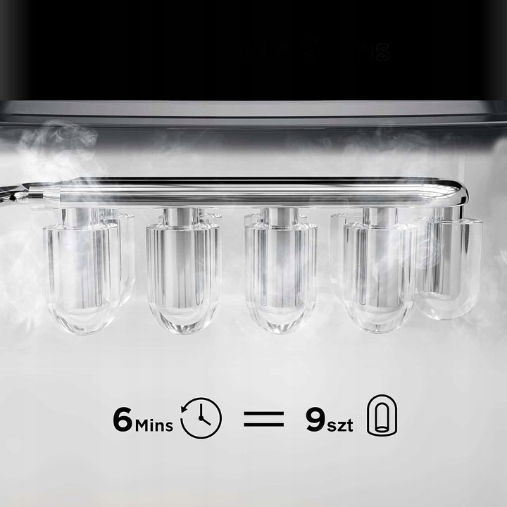MOCNA KOSTKARKA DO LODU MASZYNA DO KOSTEK INOX S/L 12kg/dzień 240W