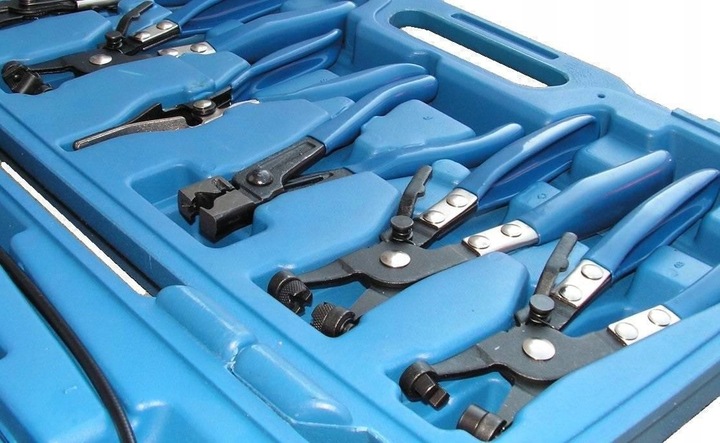 SZCZYPCE DO OPASEK ZACISKOWYCH ZESTAW 9 ELEMENTÓW OSŁON SZCZYPIEC CLICK-R