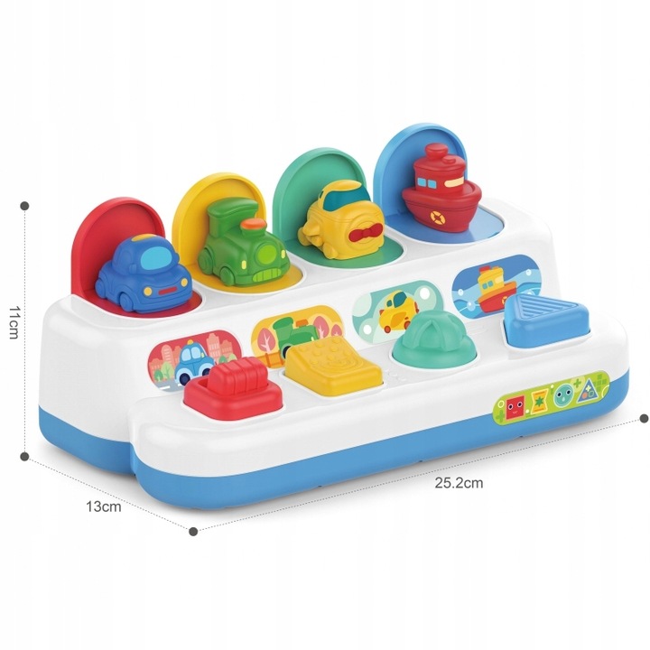 WYSKAKUJĄCE KOLOROWE ZWIERZĄTKA ZABAWKA EDUKACYJNA INTERAKTYWNA WOOPIE