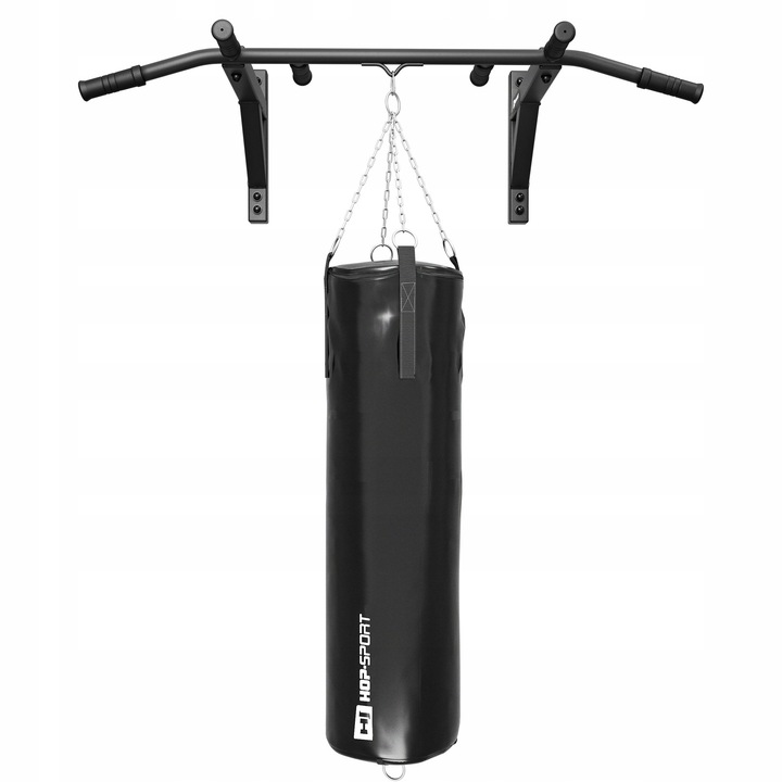 Drążek do podciągania ścienny wytrzymałość do 210kg HopSport 6 uchwytów