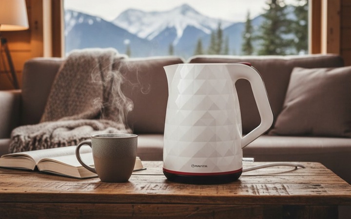 CZAJNIK ELEKTRYCZNY bezprzewodowy BIAŁY CICHY 2200W BEZ BPA FREE 1,7L Manta