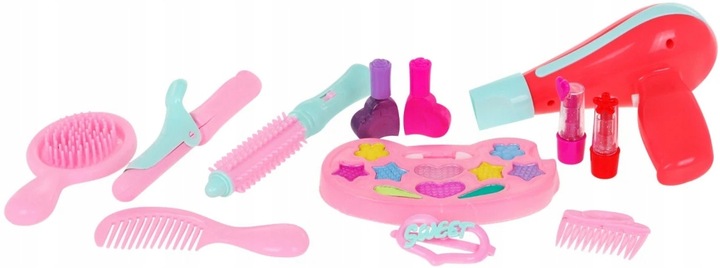 INTERAKTYWNA TOALETKA DLA DZIEWCZYNKI KSIĘŻNICZKI TABORET SUSZARKA ZDZ7938