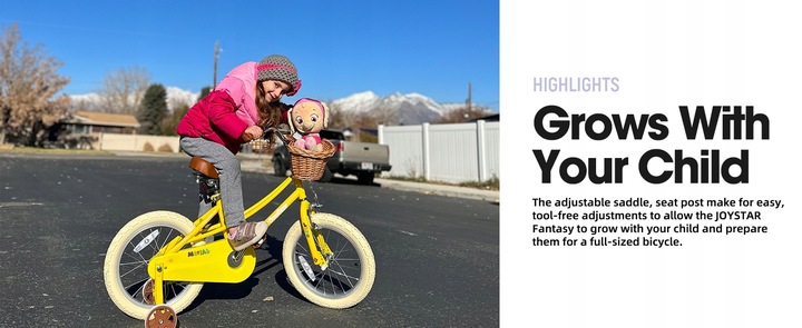 JOYSTAR 18-calowy rower dla dzieci 5-9 lat Stabilizatory Hand&Coaster