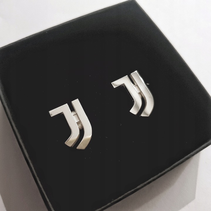 Spinki do koszuli mankietów Juventus srebro