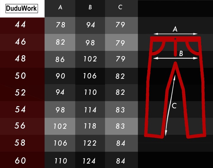 Joggery ROBOCZE BHP DuduWork Czarne Elastyczne 44