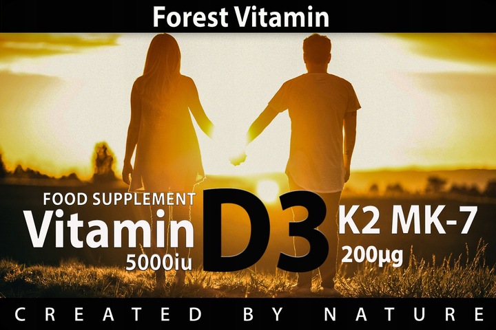 WITAMINA D3 5000 iu+K2 MK-7 200 mcg 100 tab NOWOŚĆ