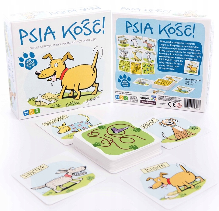 Gierki Małżeńskie, gra towarzyska dla par + Psia kość!, gra rodzinna