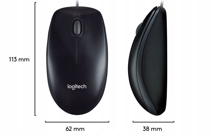 Zestaw Logitech MK120 USB klawiatura K120 mysz B100 przewodowa komputera