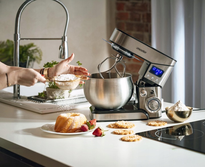 Robot Kuchenny Planetarny AGD Drobne Do Kuchni 2000W Misa 5L Hak LCD