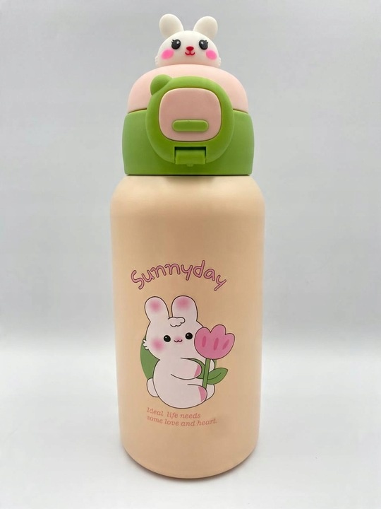 Bidon termiczny 2w1 dla dzieci ze słomka 500ml kubek termiczny dziecięcy