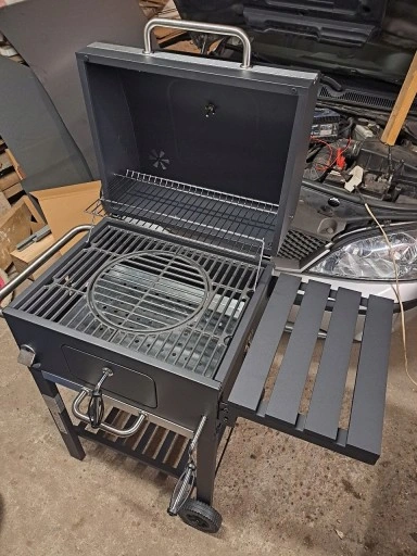 GRILL WĘGLOWY ŻELIWNY RUSZT Landmann OGRODOWY DUŻY