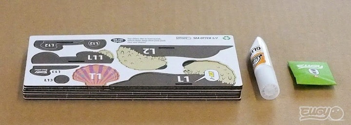 Wydra Eugy. Eko Układanka Puzzle 3D.