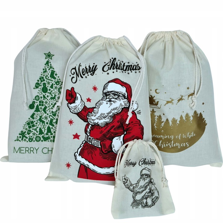 Worki Prezentowe Na Święta Prezenty Mikołaja 12szt