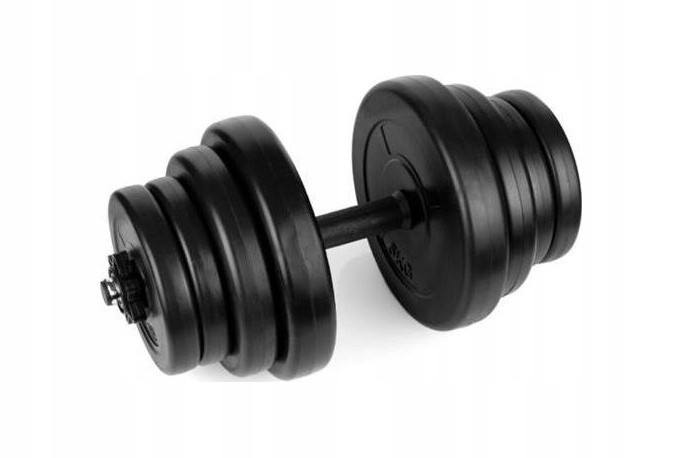 Hantle regulowane hantle bitumiczne 20kg ciężarki do ćwiczeń Spokey BURDEN