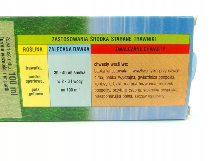 Starane Trawniki na Chwasty w Trawnikach, Boiskach NIE NISZCZY TRAWY 100ml