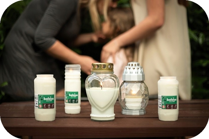 Wkłady do zniczy 14,5 cm Bolsius RP3 parafinowe całoroczne - 68 godzin