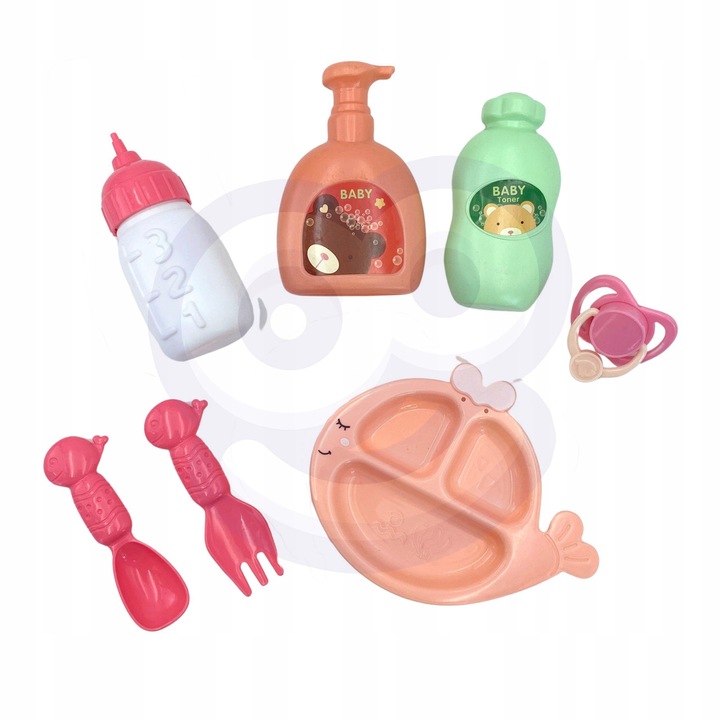 LALKA BOBAS MIŚ ZESTAW DO KARMIENIA PIELĘGNACJI OPIEKUNKA WOOPIE ROYAL