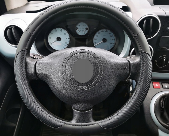 VW Golf 4 5 6 7 Jetta Passat B5 B6 B7 Polo UP! na kierownice skóra karbon