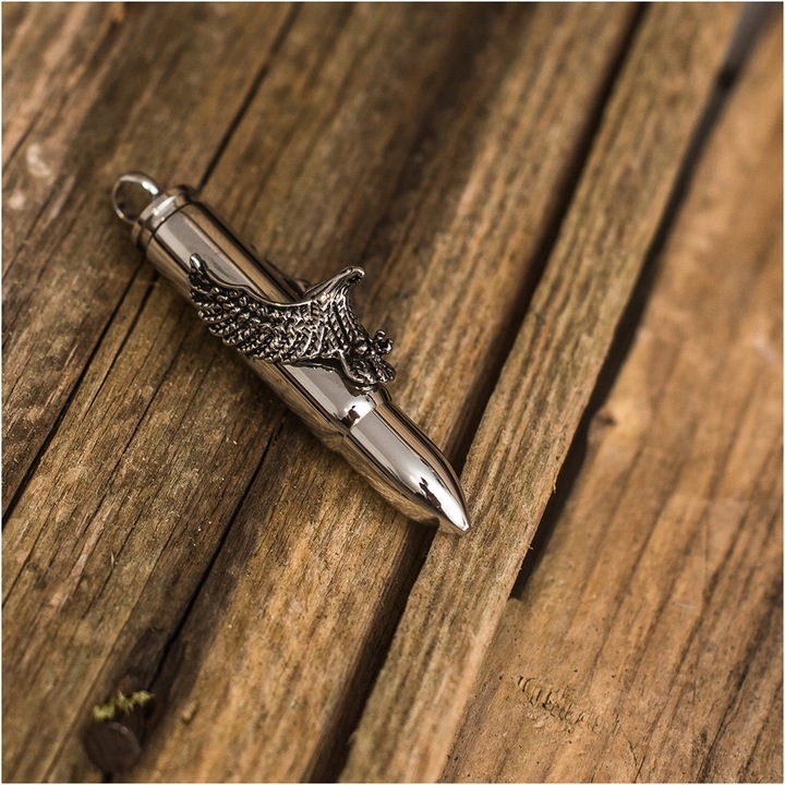 Wisiorek męski stal chirurgiczna 316L SEKRETNIK orzeł zawieszka BLINGART