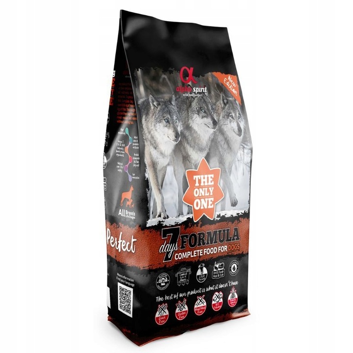 Alpha Spirit 7 DAYS FORMULA pełnoporcjowa SUCHA karma dla psa 12kg
