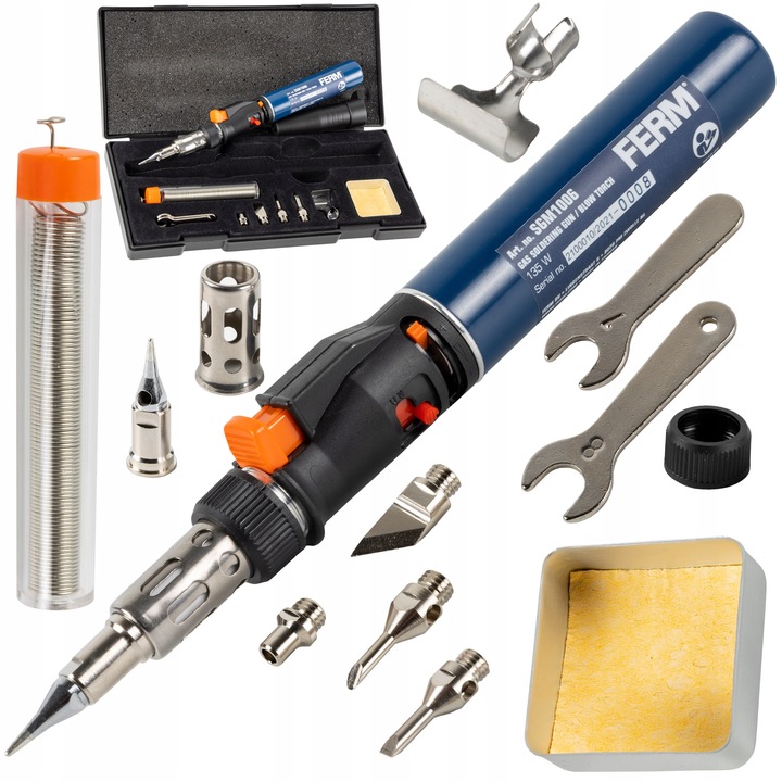 LUTOWNICA GAZOWA FERM PALNIK 135W + ZESTAW