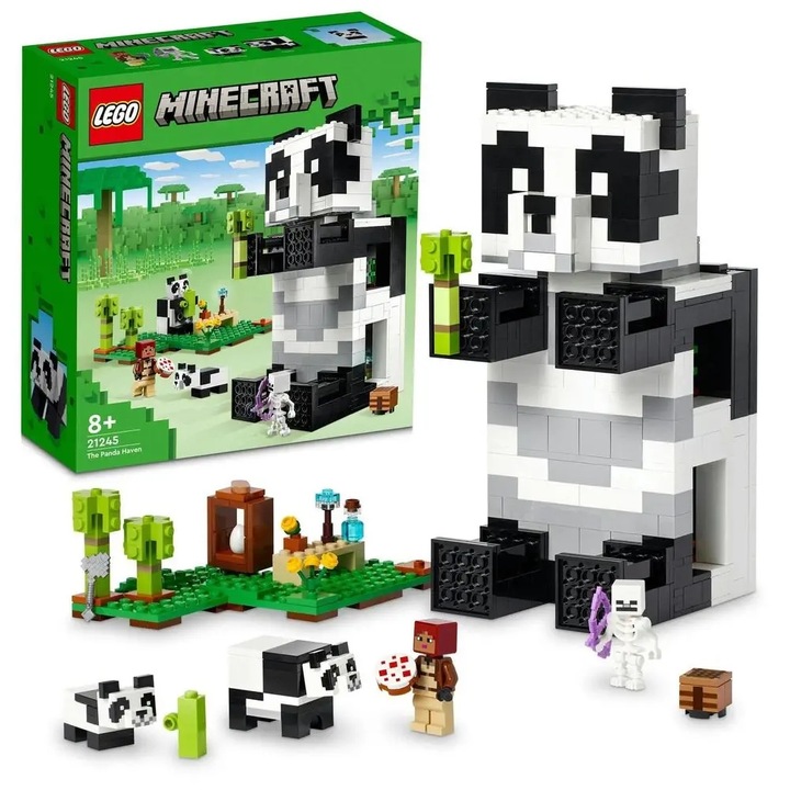 LEGO Minecraft - Rezerwat pandy (21245) KLOCKI PREZENT