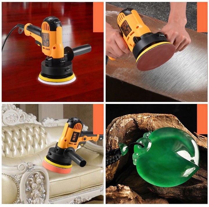 POLERKA SAMOCHODOWA SZLIFIERKA Z REGULACJĄ OBROTÓW + ZESTAW GĄBEK