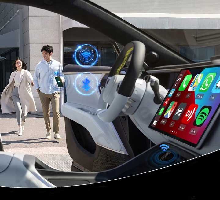 Bezprzewodowy Adapter CarlinKit Mini SE CarPlay Bluetooth USB do samochodu