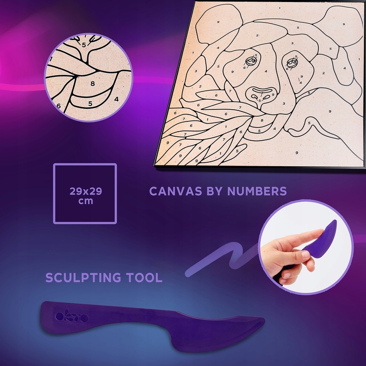 Zestaw Artystyczny Panda Trójwymiarowy Obraz Ciastolina Malowanie OKTO