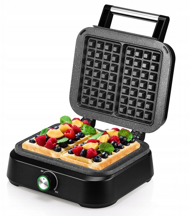 GOFROWNICA 2200W XXL 2 CHRUPIĄCE PUSZYSTE GOFRY XXL DUŻA SOLIDNIE WYKONANA